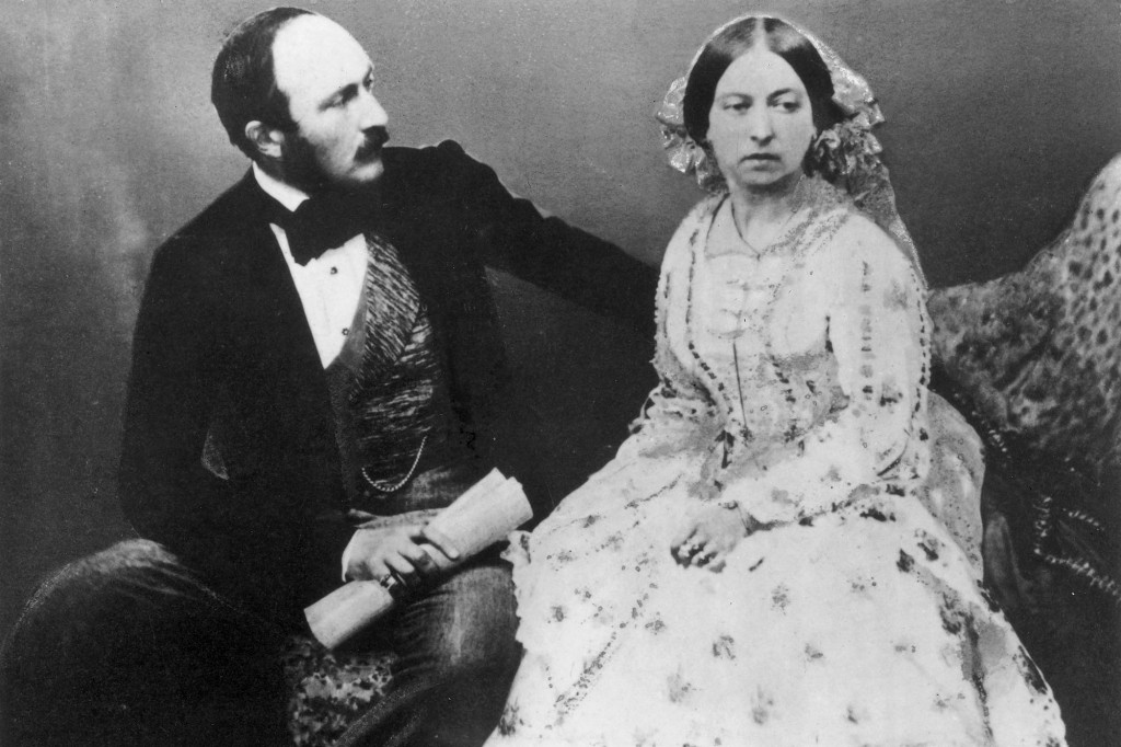 Queen Victoria and her husband Prince Albert. 