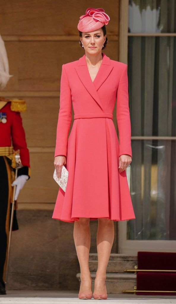 Duchess Of Cambridge Attends The Royal Garden Party At Buckingham Palace.