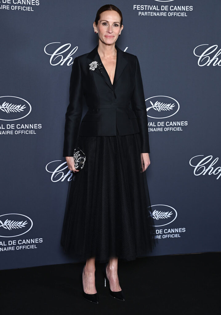 Julia Roberts in Dior Haute Couture Chopard Trophy Photocall
