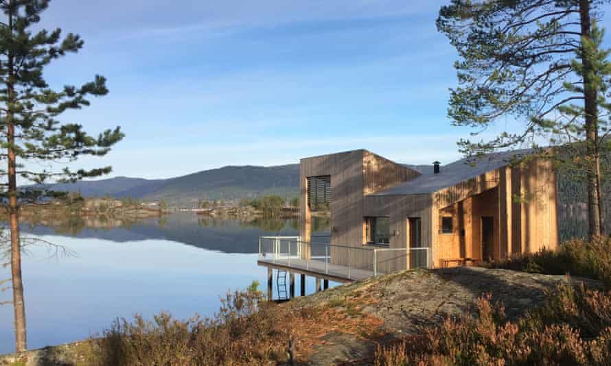Cabins on Lake Nisser, Norway