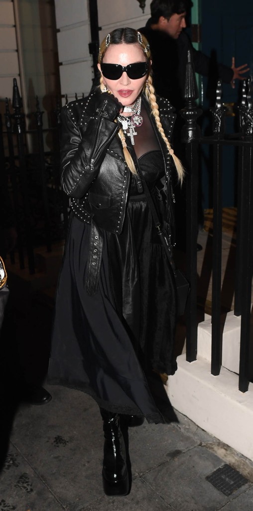 Madonna, Leather Jacket, Platform Boots, London