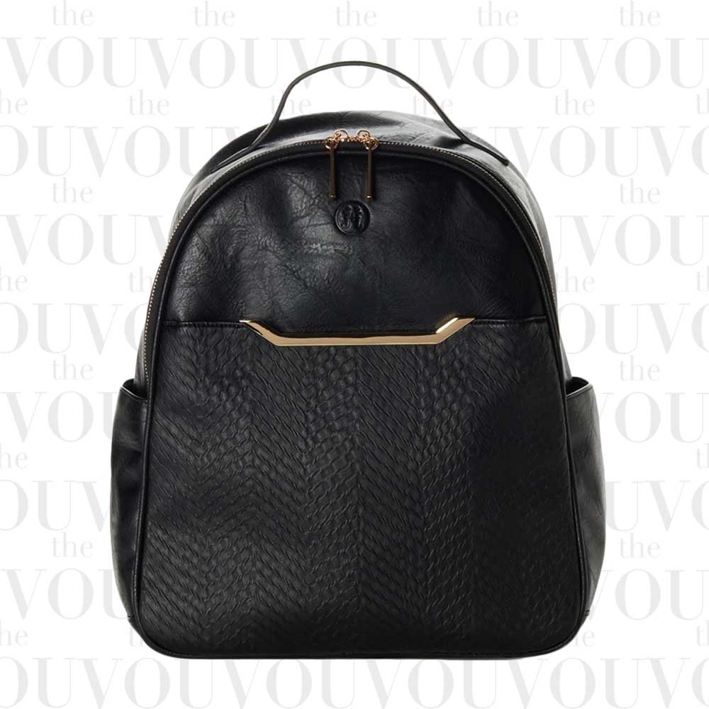 JEANE & JAX Autumn Textured Front Backpack