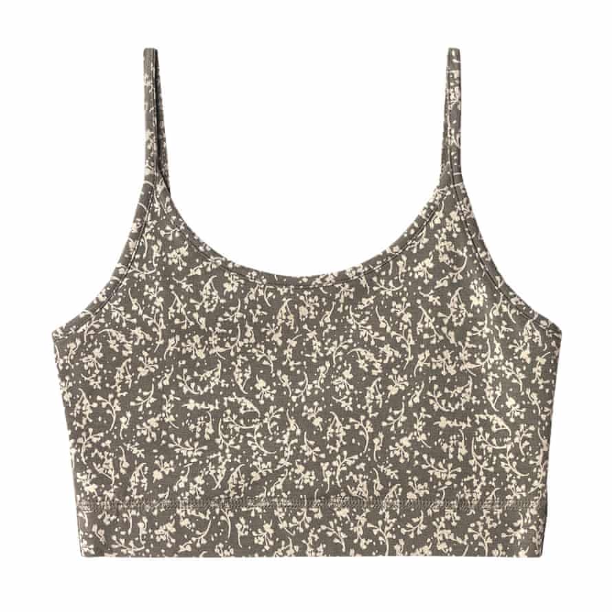 Floral bamboo bralette Made from bamboo and organic cotton jersey