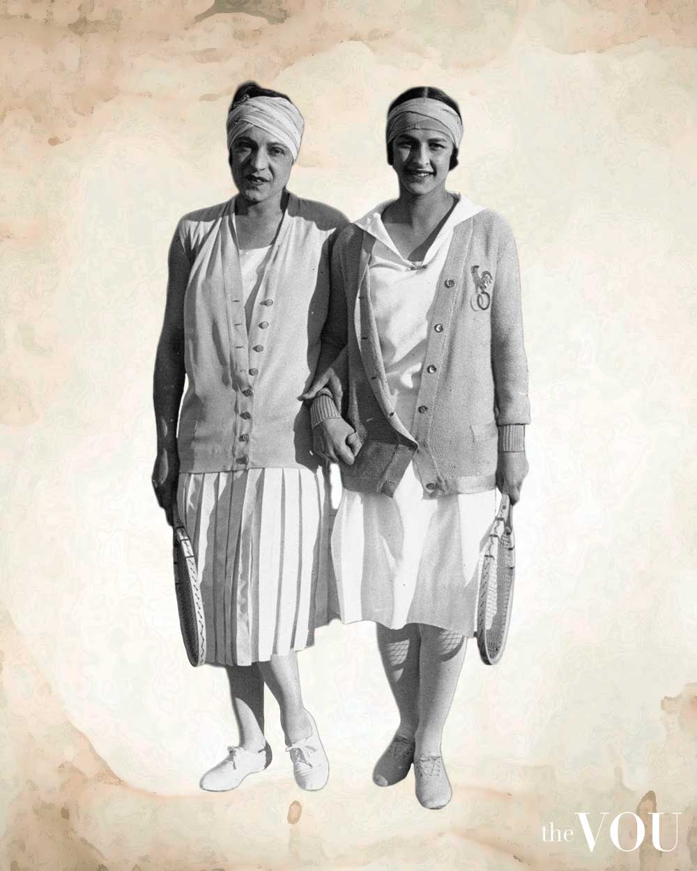 1920s Fashion Knee-length Tennis Dress With Bandeau