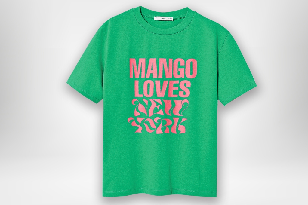 “New York” T-shirt, $30 at Mango, 711 Fifth Ave.