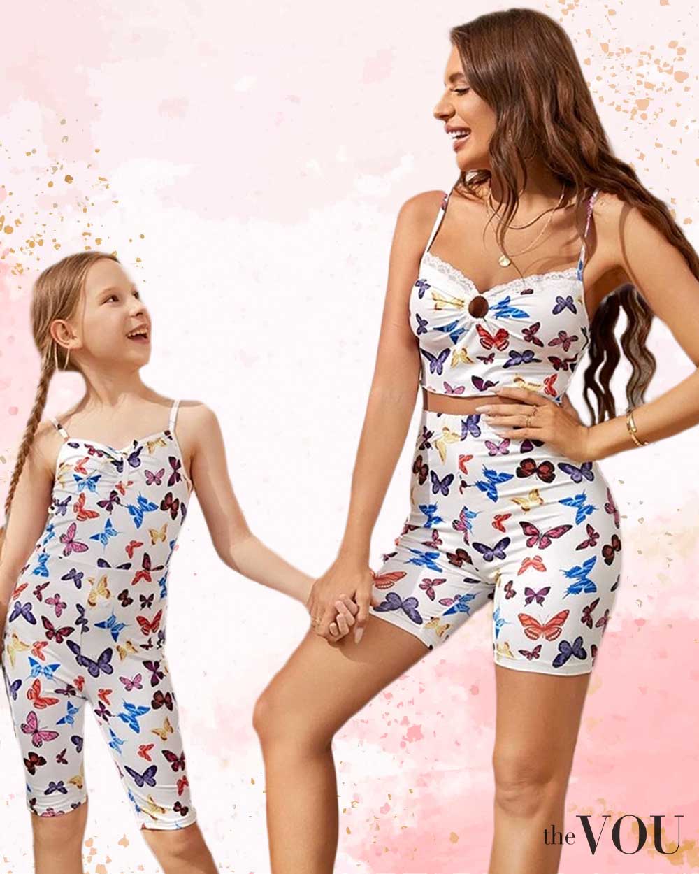 SHEIN Cute Mommy and Me Outfits