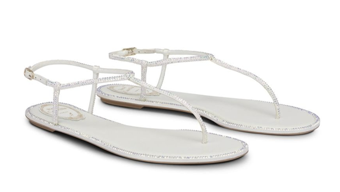 Rene Caovilla Diana Flat Jewel Sandal