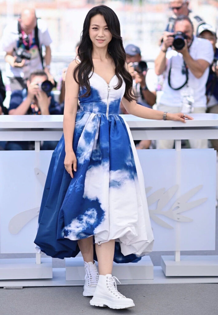 Tang Wei Wore Alexander McQueen To The 'Decision To Leave' Cannes Film Festival Photocall 