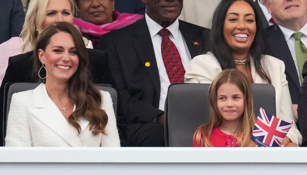 Kate Middleton and Princess Charlotte, platinum jubilee concert