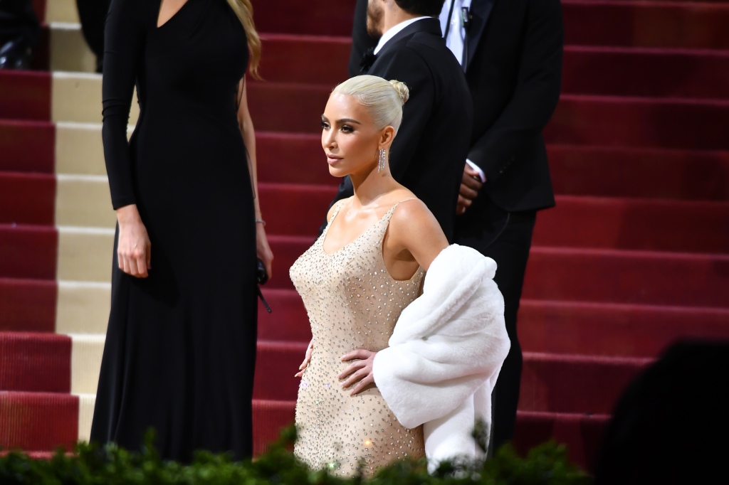 Kim Kardashian attends the the 2022 Met Gala celebrating "In America: An Anthology of Fashion" at The Metropolitan Museum of Art on May 02, 2022 in New York City. (Photo by Noam Galai/GC Images)