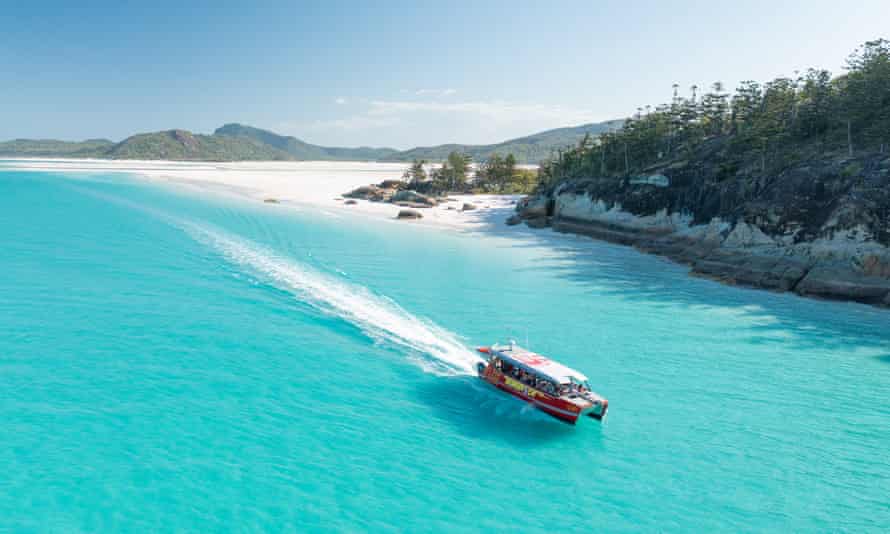 The waters of the Whitsunday islands are pristine but climate changes and development pose threats.