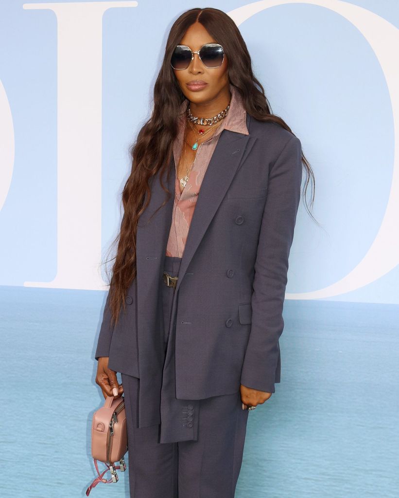 Naomi Campbell at the Dior Men S/S 2023 show in Paris.