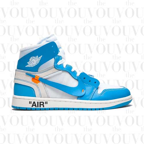 Nike X Off-White Air Jordan 1 Retro High "Off-White - UNC" Sneakers