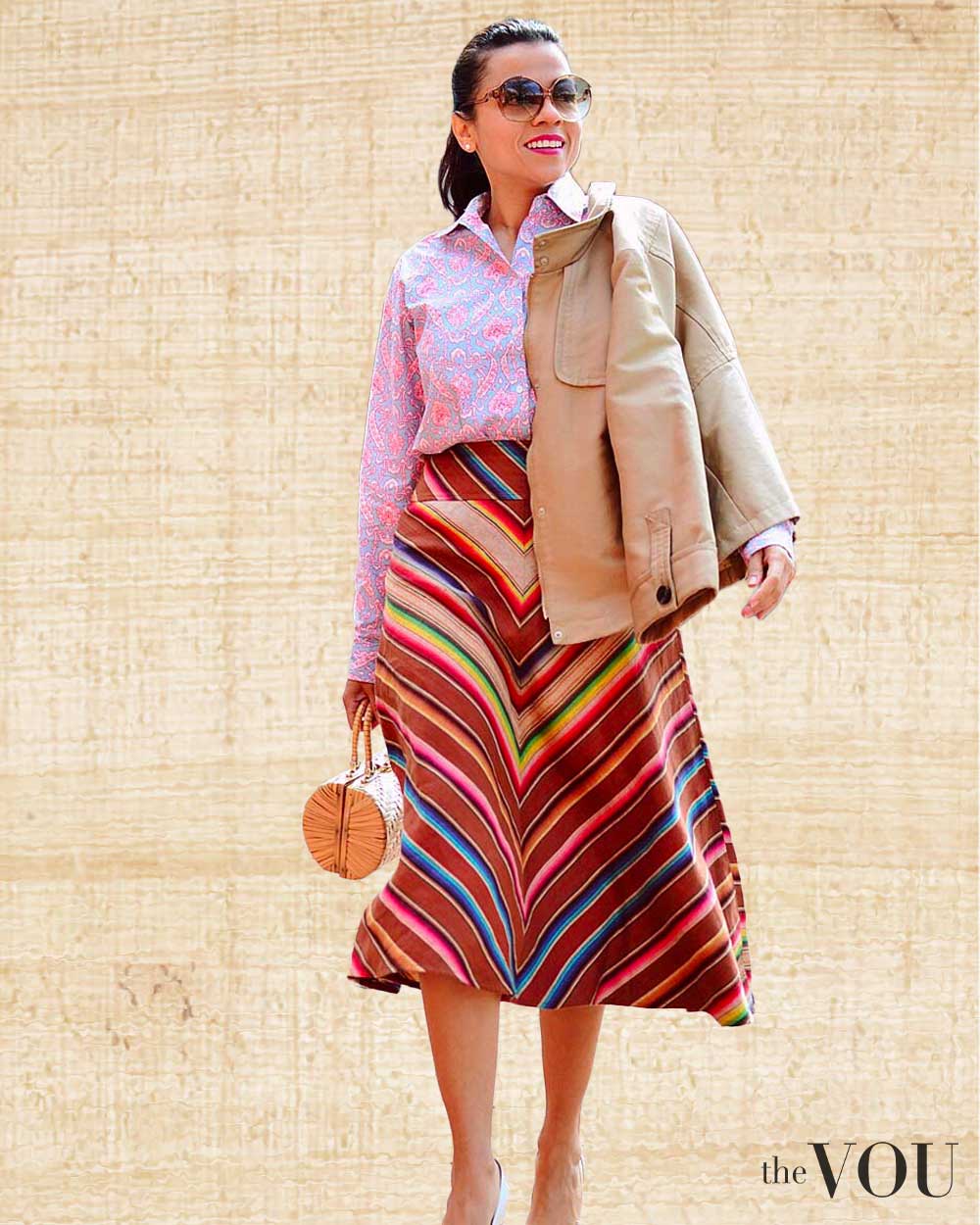 Mixed Print Patterns Egyptian Clothing Trend