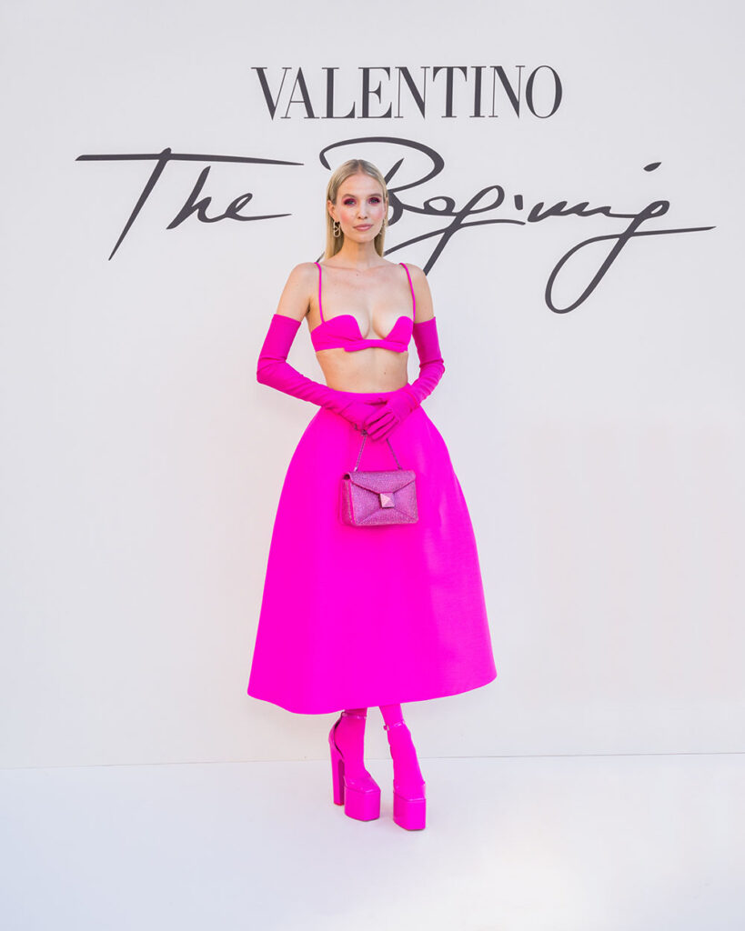 Leonie Hanne Front Row @ Valentino Fall 2022 Haute Couture