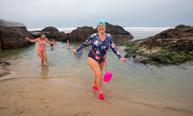 ‘A more controlled environment’ … Cold-water swimming in Perranporth.