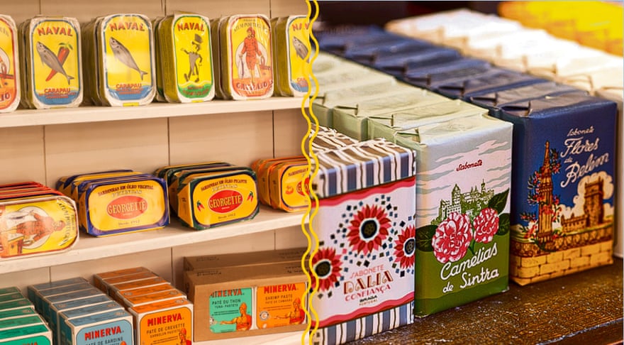 Sardines and soap on sale at A Vida Portuguesa.