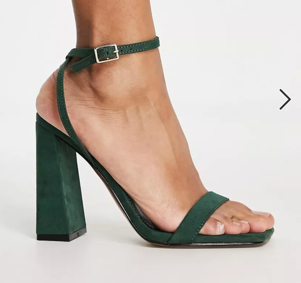Nora barely there block heeled sandals