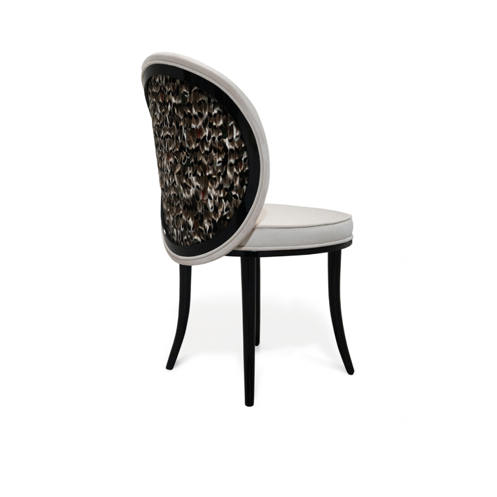 merveille dining chair feather upholstery