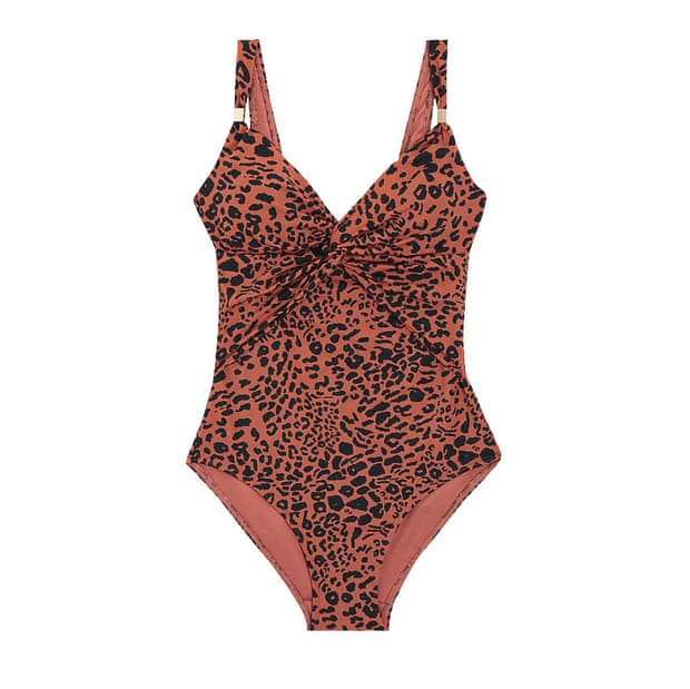 Leopard print swimsuit in recycled nylon £39, johnlewis.com