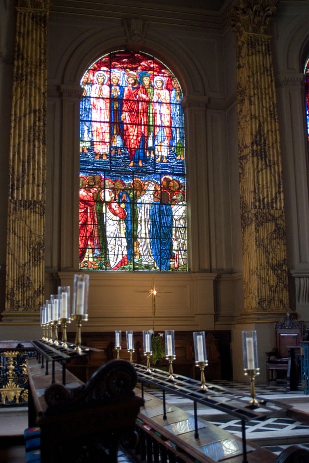 Stained glass by Edward Burne-Jones at St Philip’s Cathedral in Birmingham