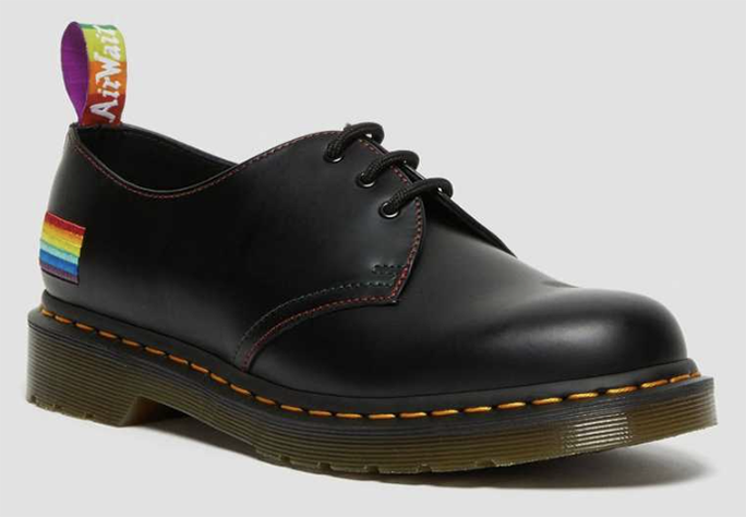 Dr. Martens 1461 For Pride Smooth Leather Oxford Shoes rainbow flag lgbtq trevor project