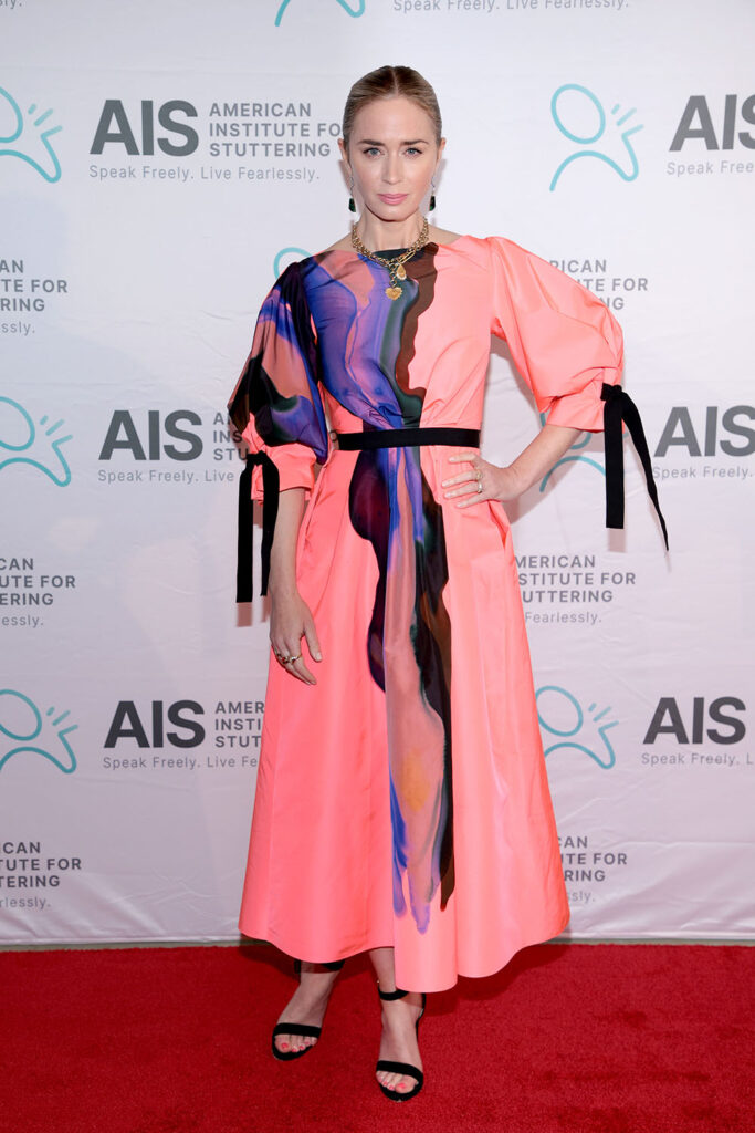 Emily Blunt Wore Roksanda To The 2022 American Institute For Stuttering Gala   