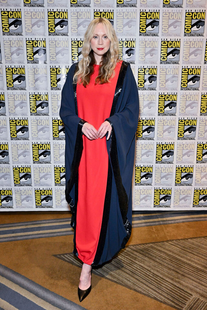 Gwendoline Christie Wore Fendi To 'The Sandman' Comic-Con Press Line
