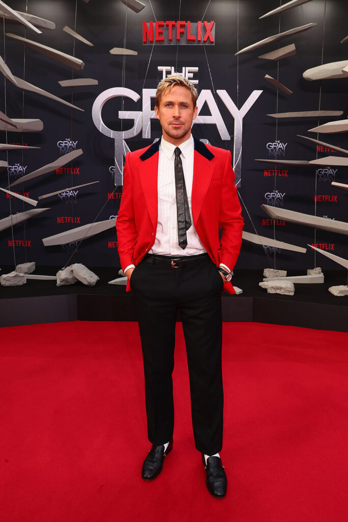 Ryan Gosling in Gucci  'The Gray Man' Berlin Premiere