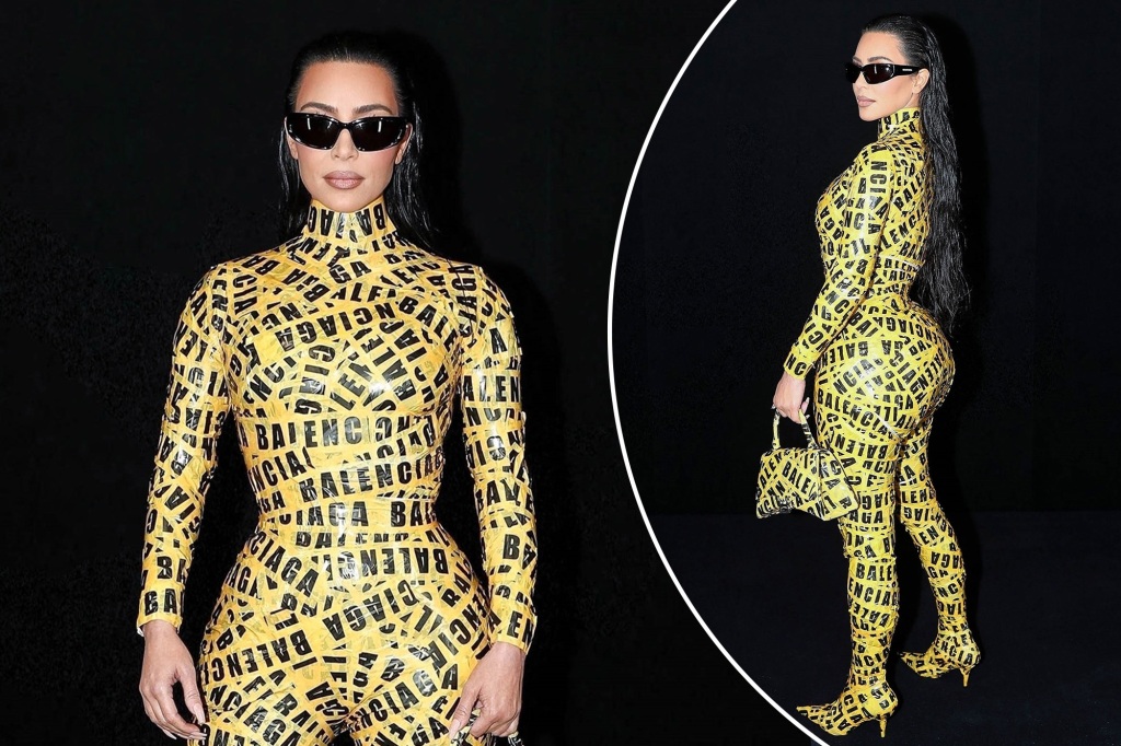 Demna also designed Kardashian's yellow caution tape look and collaborated with her ex, Kanye West, for his diabolically controversial "Donda" livestream event.