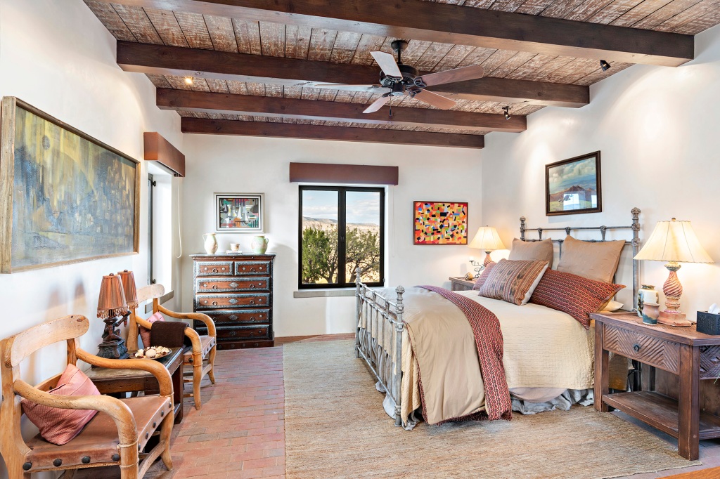 Interior of a bedroom inside the ranch.