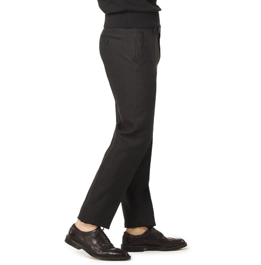 todd snyder black linen trousers