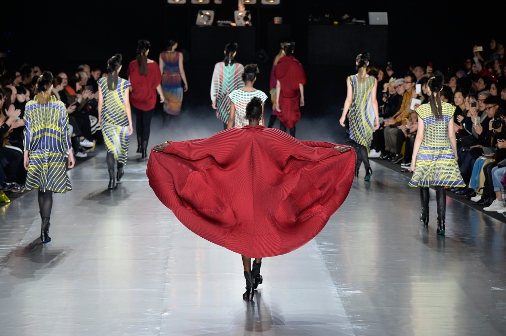Issey Miyake's show during Paris Fashion Week in 2016.