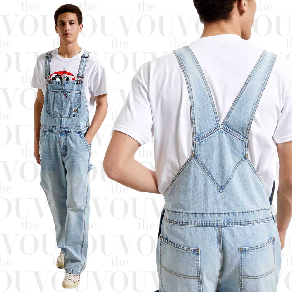 BDG Skate Fit Light Wash Overalls by Urban Outfitter