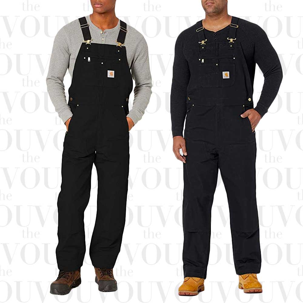 Carhartt Relaxed Fit Duck Black Overalls for Men