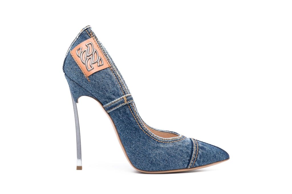 casadei, denim pumps