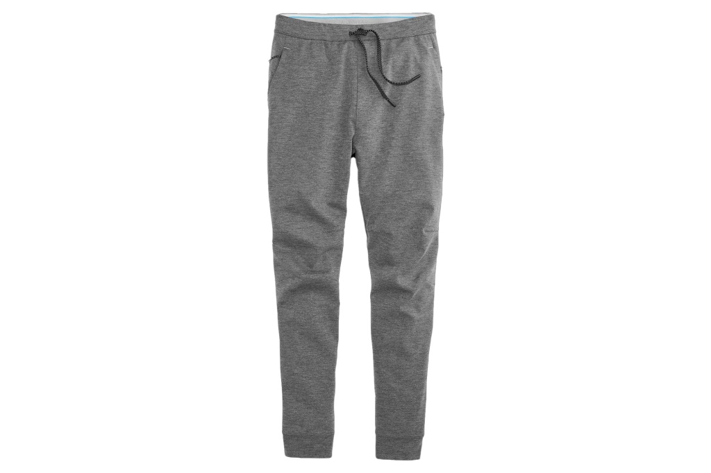 A pair of gray joggers