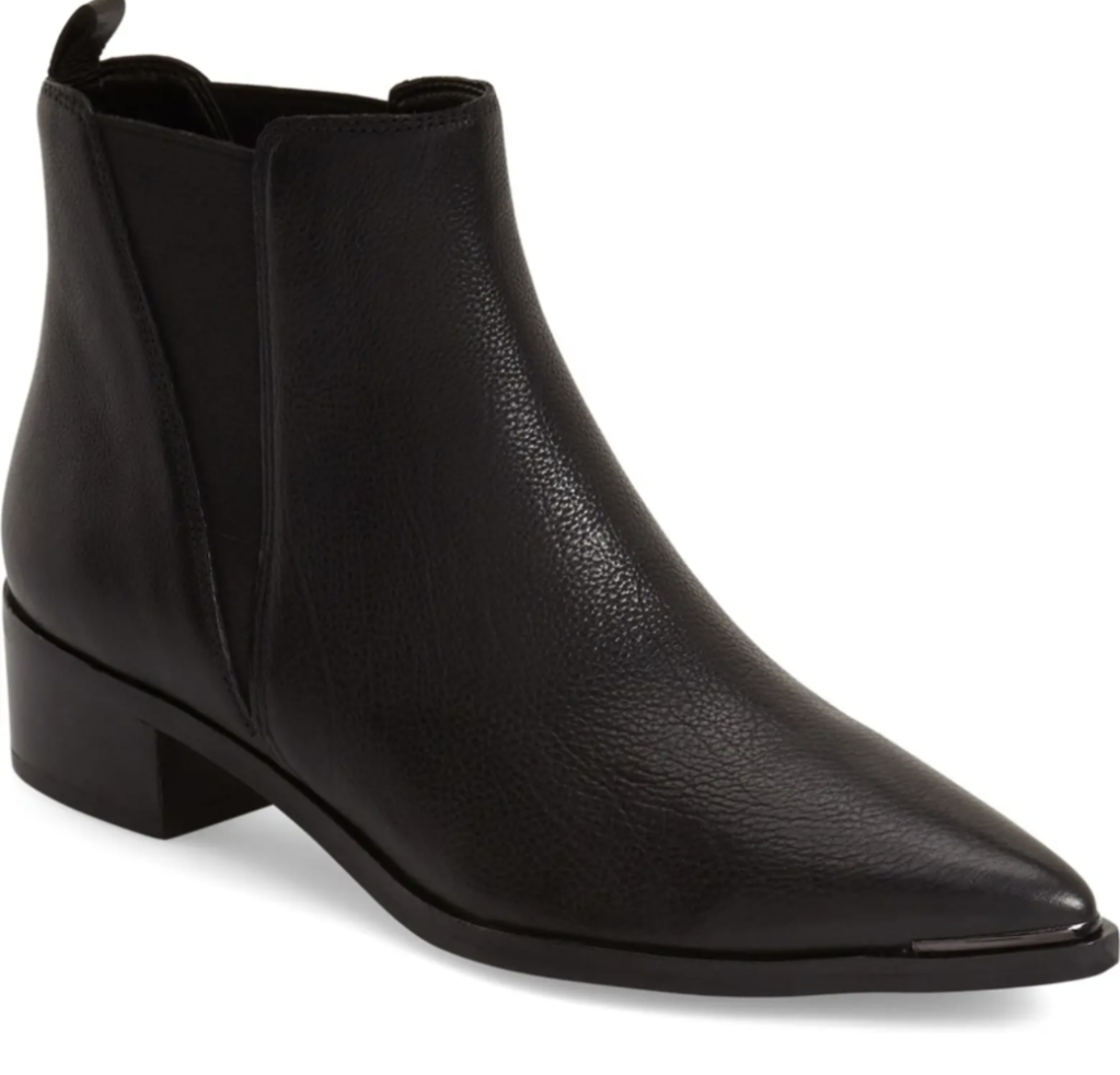 Marc Fisher, boots, black boots, leather boots, ankle boots, heeled boots