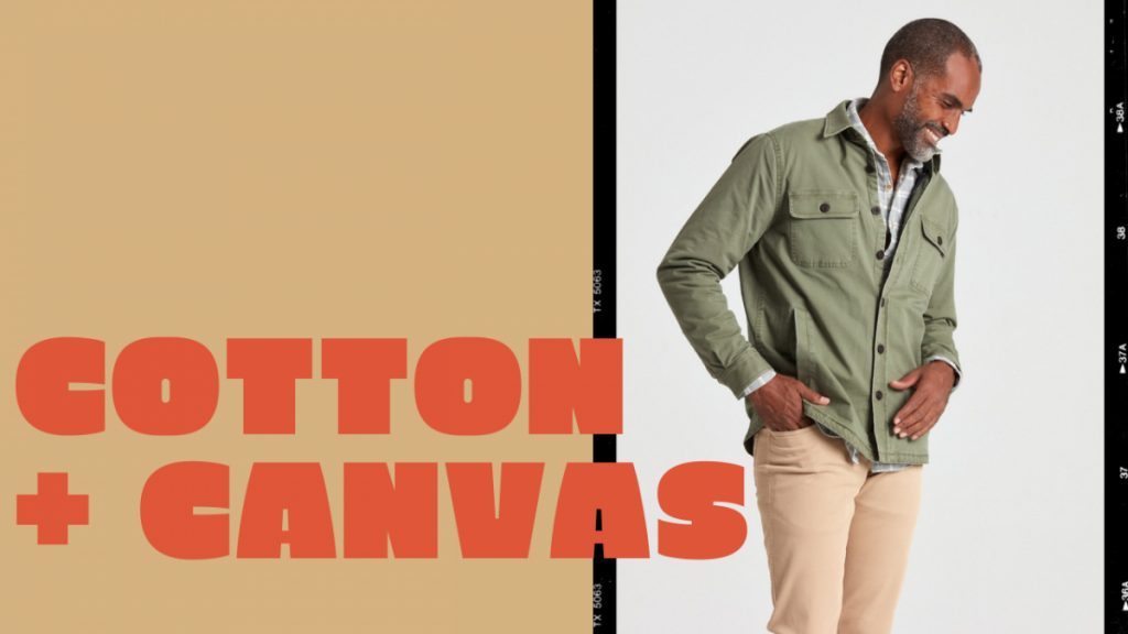 cotton canvas shirt jackets