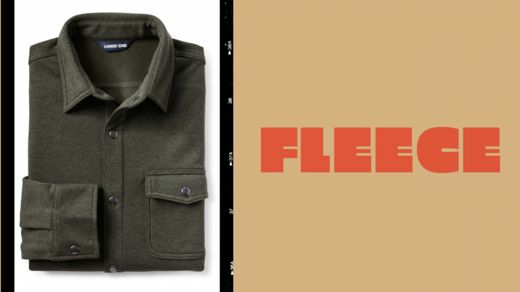 L.L. Bean fleece shirt jacket