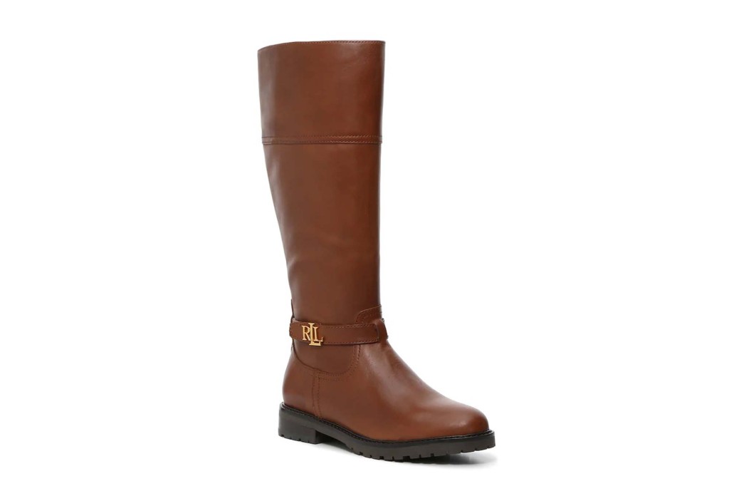 Brown riding boots