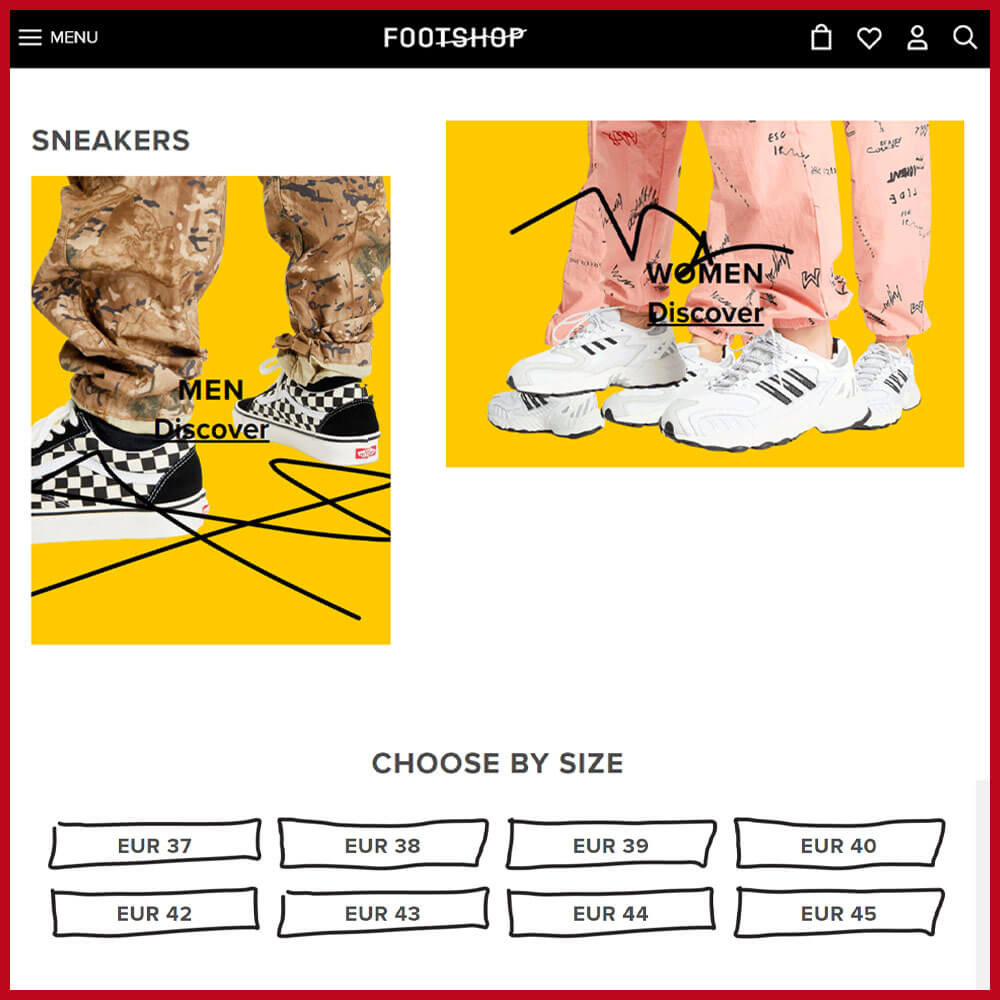 FOOTSHOP sneaker website