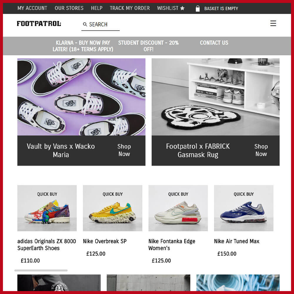 Footpatrol best sneaker website
