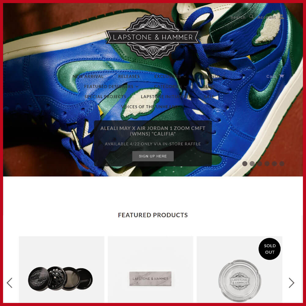 LAPSTONE & HAMMER sneaker website
