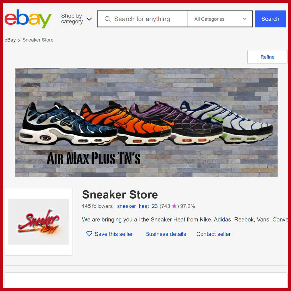 ebay online sneaker shop