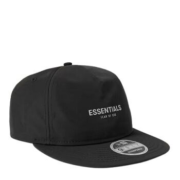 Fear of God Essentials + New Era Logo-Print Shell Baseball Cap