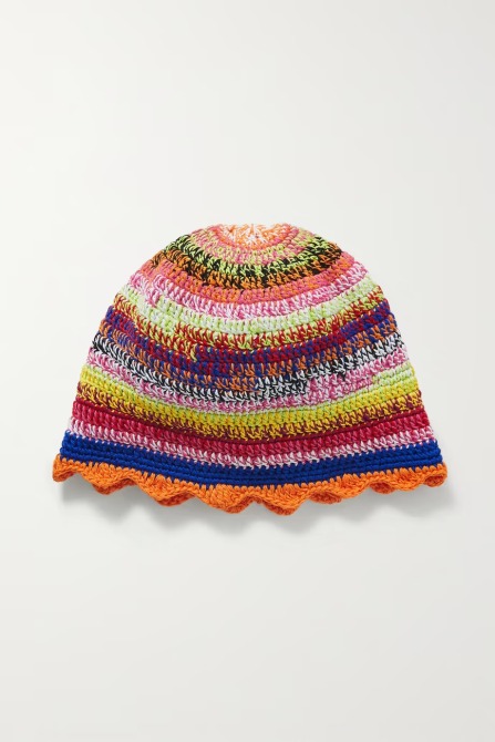 AGR Crocheted Cotton Beanie Net-a-Porter