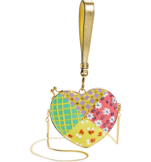 Moschino Patchwork Beaded Clutch Nordstrom