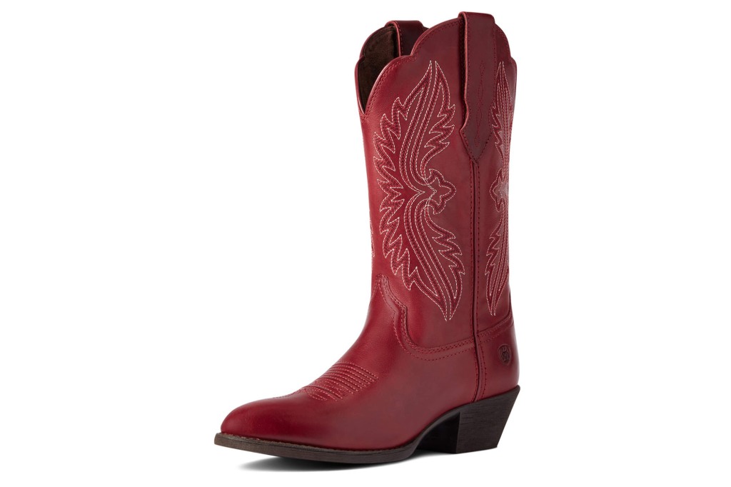A red cowboy boot 