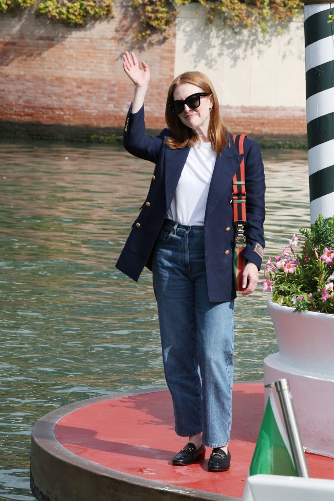 VENICE, ITALY - AUGUST 30: Jury president Julianne Moore is seen ahead of the 79th Venice International Film Festival on August 30, 2022 in Venice, Italy. (Photo by Pascal Le Segretain/Getty Images)